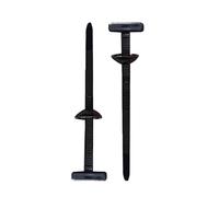 5/10/20/30/50/100/200 Uds. Brida de cables nailon hebilla tirantes soporte con botón Pin sujetadores herramientas plástico carrocería del coche(10pcs)