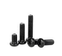5/10/20/50/100 Uds M2-M8 negro 304 acero inoxidable Cruz empotrada Truss cabeza plana grande tornillo de cabeza redonda(M4X30 (20pcs))