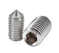 5/10/20/50/100 uds. Tornillos de cabeza Allen acero inoxidable 304 DIN914 M2.5 M3 M4 M5 M6 M8 M10(20mm,M10)