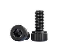 5/10/20/50 Uds DIN912 negro galvanizado 304 tornillos de cabeza hexagonal acero inoxidable pernos hexagonales bicicleta(4mm,M2 50pc)