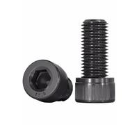 5/10/20/50 Uds DIN912 Tornillos De Cabeza Hueca Hexagonal Tornillo Acero Aleación Nivel 12,9 Alta Resistencia Negro(18mm,M2 50pc)