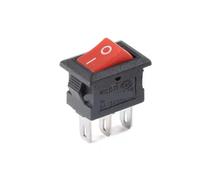 5/10/20/50 Uds. Interruptor basculante de 15x21mm con luz KCD1 3 pines 220V rojo amarillo negro verde azul interruptores de botón 3P ON-OFF(Red without light,20PCS)