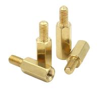 5/10/20/50 Uds M2 .5 M3 M4 M5 M6 Espaciador De Latón Macho A Hembra Espaciadores Separación PCB Hexagonales Largos(12mm,M6xL plus8 (5pcs))