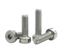 5/10/20/50 Uds M2 .5 M3 M4 M5 M6 M8 M10 DIN7984 304 Hexágono De Acero Inoxidable Fino Corto Tornillo Cabeza Baja(45mm,M10 (5pcs))