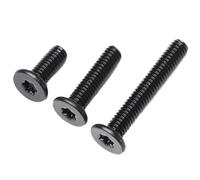 5/10/20/50 Uds M2 M2.5 M3 M4 M5 M6 negro 304 tornillo de cabeza plana de ciruela interior de acero inoxidable longitud del tornillo de extensión Digital = 3mm-40mm(6mm,M2(50pcs))
