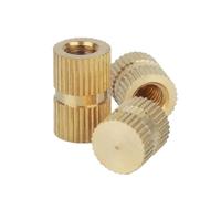 5/10/20/50 Uds M3 M4 Latón Macizo Cobre Tipo B Agujero Ciego Moldeo Por Inyección De Fusión En Caliente Tuerca Moleteada Inserto Integrada(50pcs,M3x5x10)