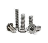 5/10/20/50 Uds M3 M4 M5 M6 M8 304 Acero Inoxidable Largo Alargado Hexagonal Enchufe Ultrafino Oblea Plana CM Tornillo De Cabeza L = 6-100mm(45mm,M4 20pcs)
