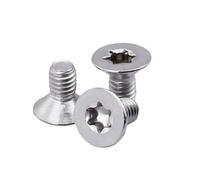 5/10/20/50 uds. Tornillos de cabeza avellanada plana Torx seis lóbulos, M2, .5, M3, M4, M5, M6 y M8, acero inoxidable 304 A2-70, GB2673(40mm,M5 10pcs)