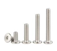 5/10/20/50pc M2 .5 M3 M4 M5 M6 M8 304 Hexagonal De Acero Inoxidable Zócalo Allen Ultra Delgado Super Bajo Tornillo Cabeza Oblea Plana(35mm,M8 x 5Pieces)