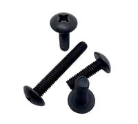 5/10/20/50pcs JISB1111T M2 M2.5 M3 M4 M5 M6 Black 304 A2-70 Stainless Steel Cross Large Round Big Truss Head Screw Bolt(40mm,20pcs M3)