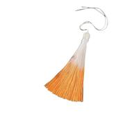 5/10/20 borlas Suaves y sedosas Hechas a Mano de 10 cm, cordón for Manualidades, degradadas, Cuerda Colgante, Marcador Flauta(Orange,10pcs)