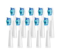 5/10/20 Cabezales De Repuesto For Cepillo De Dientes Eléctrico Compatibles Con SEAGO SG910/507/958/515/949/575/551(White-10pcs)