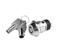 5/10/20 juegos 12/16/19 mm Zinc Alloy Electronic Key Switch ON OFF Phone Lock Security Power Switch Tubular Terminals2 Position(S1902(1NO-1NC), 5 sets)