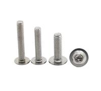 5/10/20 Piezas M2 M2.5 M3 M4 M5 M6 M8 304 Tornillos De Cabeza De Botón Hexagonal De Acero Inoxidable Con Perno De Cuello De Arandela ISO7380.2(25mm,M4 10pcs)