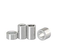 5/10/ 20 piezas M3 M4 M5 M6 M8 Junta de arandela plana de aleación de aluminio manguito CNC espaciador de separación sin rosca(D16x M6 (5pcs),Length 14mm)