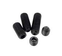 5/10/20 Piezas M3 M4 M5 M6 M8 M10 M12 Juego De Puntas Hexagonales Tornillo Negro Grade12.9 Acero Al Carbono Sin Cabeza Extremo Cóncavo(M5,12 mm x 20 pcs)