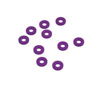 5/10/20 piezas M3 X 6mm aleación de aluminio anodizado métrico arandelas planas coloridas junta espaciadora Thikne 0,25/0,5/1/1,5/2/2,5/3mm(Purple,M3 x 6mm x 3mm,20Pcs)