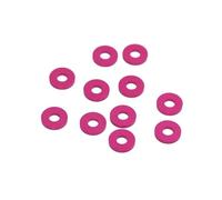 5/10/20 piezas M3 X 6mm aleación de aluminio anodizado métrico arandelas planas coloridas junta espaciadora Thikne 0,25/0,5/1/1,5/2/2,5/3mm(Rose Red,M3 x 6mm x 1mm,20Pcs)