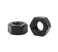 5/10/25/50/100 Uds M2 .5 M3 M4 M5 M6 M8 M10 M12 M14 M16 M18 M20 Tuerca Hexagonal De Nailon Plástico Blanco O Negro(Black Color,M14 x10pcs)