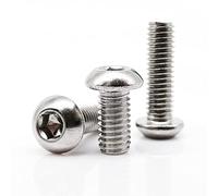 5/10/25/50 Uds ISO7380 M1.6 M2 .5 M3 M4 M5 M6 M8 304 Hexagonal De Acero Inoxidable Botón Cabeza Redonda Tornillo L = 3-100mm(4mm,M1.6 50pcs)