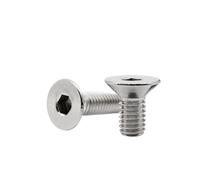 5/10/25/50 Uds M1.6 M2 .5 M3 M4 M5 M6 M8 304 A2-70 Tornillo Hexagonal De Acero Inoxidable Con Cabeza Hueca Avellanado Plano(12mm,M8 10pcs)