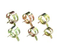 5/10/30 Uds abrazadera de manguera diámetro interior 5mm ~ 25mm 65MN acero al manganeso resorte galvanizado hebilla de acero elástico aro for tubería de agua(ID 17mm x 10pcs)