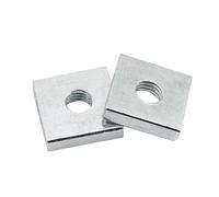 5/10/40 Uds M2 M3 M4 M5 M6 M8 bloque deslizante de tuercas cuadradas finas de acero al carbono Chapado en Zinc para accesorio de perfil de aluminio Tornillos de sujeción (Size : M4x10x10x2 (40pcs))
