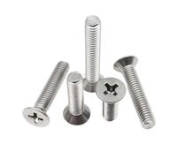 5/10/50 piezas M1 M1.2 M1.4 M1.6 M2 M2.5 M3 M3.5 M4 M5 M6 M8 A2 304 Tornillo de cabeza avellanada plana con punta de cruz de acero inoxidable(20mm,M3.5 50pcs)
