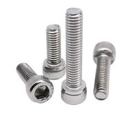 5/10/50 Uds DIN912 M1.4 M1.6 M2 M2.5 M3 M4 M5 M6 M8 A2-70 304 Tornillo De Cabeza Hexagonal Allen De Acero Inoxidable(3mm,M1.6 50pcs)