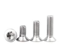 5/10/50 Uds M1.4 .6 M2 .5 M3 M4 M5 M6 CM Tornillo De Cabeza Avellanada Plana Torx Seis Lóbulos Perno 304 A2-70 Acero Inoxidable GB2673(3mm,M1.6 50pcs)