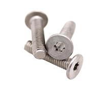 5/10/50 Uds M1.6 M2 .5 M3 M4 M5 M6 M8 304 Acero Inoxidable CM Seis Lóbulos Torx Ultra Delgado Súper Bajo Tornillo De Cabeza Oblea Plana(14mm,50pcs M3)