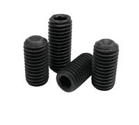5/10/50 Uds M1.6 M2 M2.5 M3 M4 M5 M6 M8 M10 M12 DIN916 Allen hexagonal juego de puntas de copa tornillo perno de acero inoxidable 304 negro(12.9 class steel,8MM_50PCS M8)