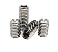 5/10/50 Uds M1.6 M2 M2.5 M3 M4 M5 M6 M8 M10 M12 DIN916 Allen hexagonal juego de puntas de copa tornillo perno de acero inoxidable 304 negro(304 Stainless,16MM_50PCS M2.5)