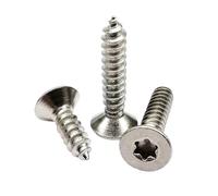 5/10/50 Uds M2 .3 .6 M3 M4 M5 M6 304 A2 Tornillo De Madera Autorroscante Seguridad Antirrobo Con Cabeza Plana Avellanada Torx Seis Lóbulos Acero Inoxidable(30mm,10pcs M5)