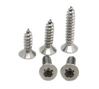 5/10/50 Uds M2 .3 .6 M3 M4 M5 M6 304 Acero Inoxidable Seis Lóbulos Torx Cabeza Plana Avellanada Seguridad Autorroscante Tornillo De Madera GB2670.2(12mm,M2 50pcs)