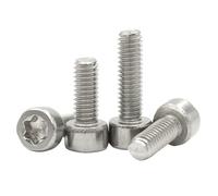 5/10/ 50 Uds M2 .5 M3 M4 M5 M6 M8 304 Cabeza Cilíndrica De Acero Inoxidable Tornillo Copa Torx Seis Lóbulos L = 3-50mm GB2671.2(12mm,M3 (50pcs))