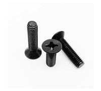 5/10/50 Uds negro M1.6 M2 M2.5 M3 M4 M5 M6 M8 304 A2-70 tornillo de cabeza avellanada plana cruzada de acero inoxidable(16mm,50pcs M2.5)