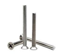 5/10/50 Uds Tornillo De Cabeza Avellanada Plana M2 .5 M3 M4 M5 M6 M8 Alargado Más Largo 3-100mm 304 Acero Inoxidable GB819(35mm,M2.5 50pcs)