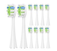 5/10 Cabezales De Repuesto For Cepillo De Dientes Eléctrico AquaSonic Black Series Vibe Pro Duo(10 pcs WT)
