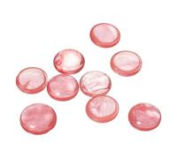 5-10 cuentas de piedra natural redondas de base plana, cabujón suelto for hacer joyas, adornos artesanales, accesorios hechos a mano.(Watermelon Red Stone,12mm 10Pcs)