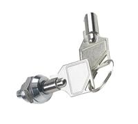 5/10 juegos P12-21 Interruptor de llave electrónico telescópico for gabinete de 12 mm, interruptor de encendido y apagado, interruptor de seguridad for teléfono de 2 posiciones(10 Sets)