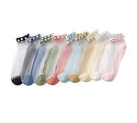 5/10 Pairs Women transparent Summer Socks - Sheer Silky Socks See Through Socks
