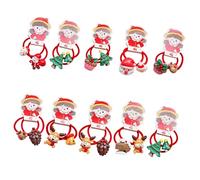 5/10 pares de coleteros de Navidad surtidos para el pelo, accesorio para el pelo para niñas, accesorios para el cabello para las fiestas