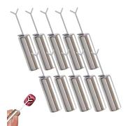 5/10 Pcs Heart Magnet for Cat Eye Gel Polish, Magnetic Nail Art Tool for Stunning Cat Eye Effect, DIY Manicure Kit with Y-Shaped Guide Sticks (10Pcs)