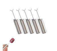 5/10 Pcs Heart Magnet for Cat Eye Gel Polish, Magnetic Nail Art Tool for Stunning Cat Eye Effect, DIY Manicure Kit with Y-Shaped Guide Sticks (5Pcs)