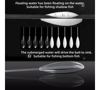 5/10 piezas de flotadores de pesca de 10g-50g, flotador ascendente de hundimiento lento, ayuda para lanzamiento en agua flotante, flotador de pesca para carpa, señuelo de mar. Floating 10pcs 30g