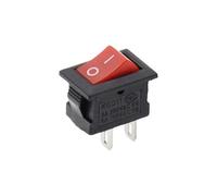 5/10 piezas KCD11 interruptor basculante de 10 x 15 mm, pulsador de 2 pines/3 pines, 3 A, 250 V CA/6 A, 125 V CA(Red,5PCS)