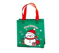 5/10 piezas lindo Navidad no tejido bolsas regalo tela caramelo paquete niños impermeable almacenamiento reutilizable bolsa favores de la fiesta