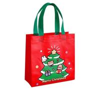 5/10 piezas lindo Navidad no tejido bolsas regalo tela caramelo paquete niños impermeable almacenamiento reutilizable bolsa favores de la fiesta