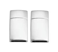 5-10 piezas/lote de cierres magnéticos planos de aleación, hebillas magnéticas, conectores de cordón de cuero para hacer joyas y pulseras DIY